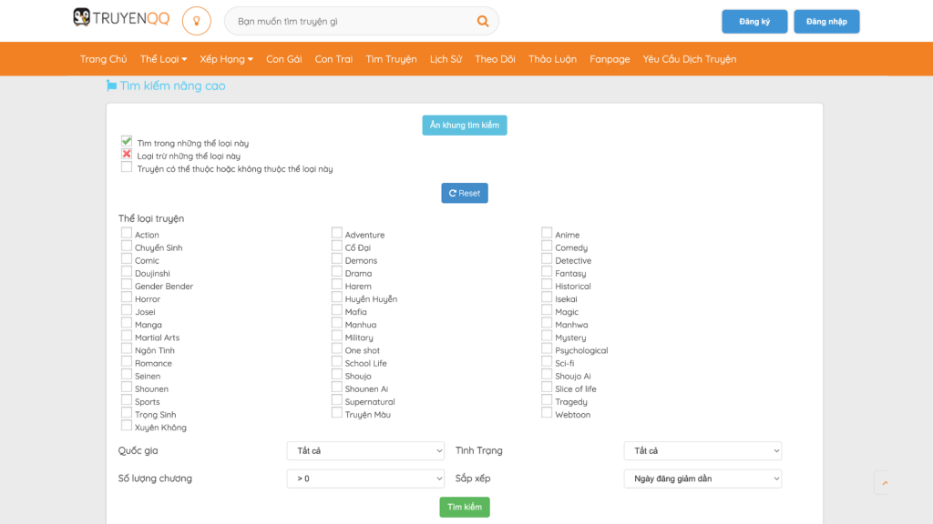 TruyenQQ – Tìm Truyện Nhanh Như Chớp